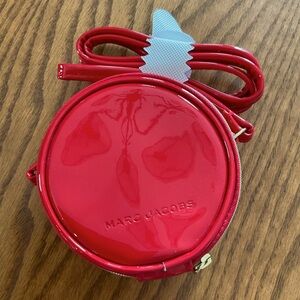 NWOT Marc Jacobs Glossy Cherry Red Mini Crossbody